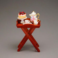 serveringsbord m/ kaffestel og kage