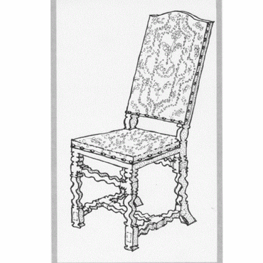 spiralsvad barokstol