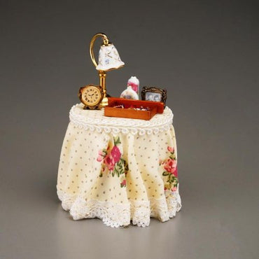 Rundt natbord m/ deco