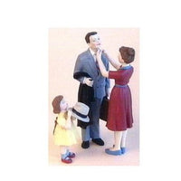 Resin dukker familie på 3