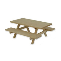 havebord m/ 2 bænke ubh. træ
