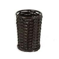Papirkurv brun metal-flet