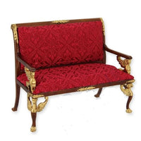 Sofa valnød/guld