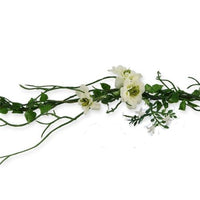 Blomsterranke m/ hvide blomster