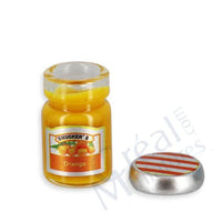 Orange syltetøj i glas m/låg