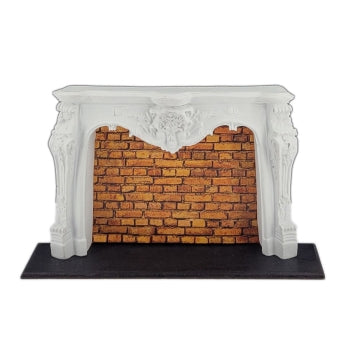 Stor Rokko pejs louis XV, gips