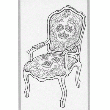 Guld Rokokostolen ,, drottningholm slot