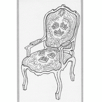 Guld Rokokostolen ,, drottningholm slot " kit