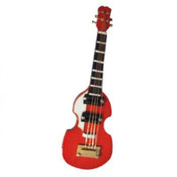 Hoffner bass guitar, rød