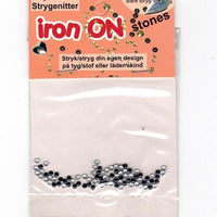 iron on sort, runde