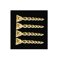 Bell flower ornament 4 stk.