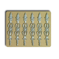georgian trappe / gelænder baluster, metal 6 stk.