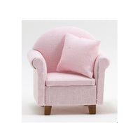Lænestol, rosa med 1 pude