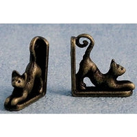Bogstøtter kat, bronze