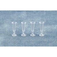 Champagne glas 4 stk. plast