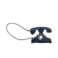 Telefon, antik, sort
