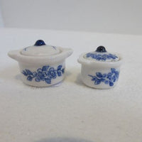 2 porcelænsgryder