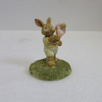 Keramik kanin havefigur, tennis