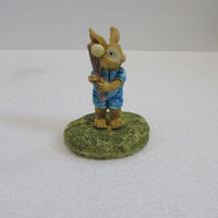 Keramik kanin havefigur, baseball