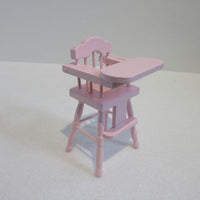 Høj stol, pink