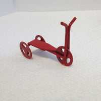 Sparkecykel rød metal