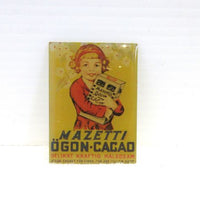Skilt emalje ,,Mazetti"