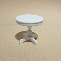 pedestal bord, hvidlakeret