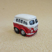 Mini bus rød, metal