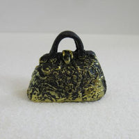 Taske sort/guld, resin