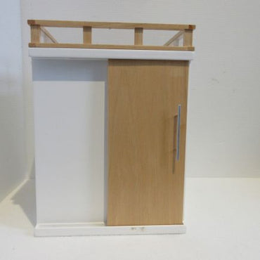 Selvstændig badeværelse bygning med skydedør