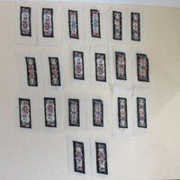 Håndbroderet blomster 2 stk. til f.eks. lav selv klokkestreng