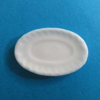 Fad ovalt, porcelæn