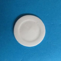 Fad rundt, hvid porcelæn