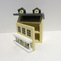 Dukkehus til dukkehuset de luxe kan åbnes, gul