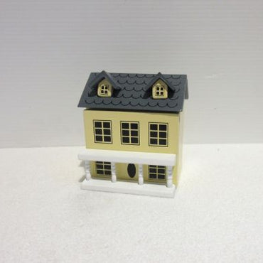 Dukkehus til dukkehuset de luxe kan åbnes, gul
