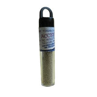 1 glas glitter perler uden hul ( 8 gr.)