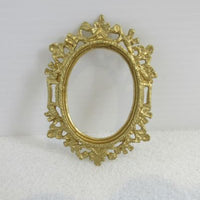 guldramme oval metal