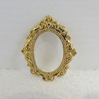 guldramme oval metal