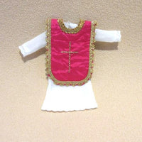 Hvid præstekjole+ messehagel