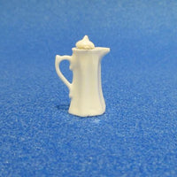 Kaffekande m/ låg hvid porcelæn