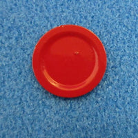 Tallerken, rød metal