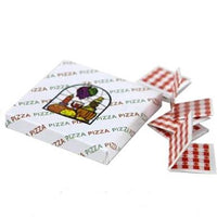 Pizzakarton + 4 servietter
