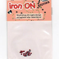 iron on krystal, røde