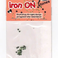 iron on krystal, grøn