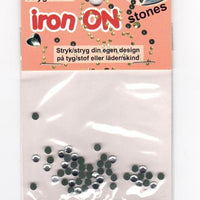 iron on krystal, sølv