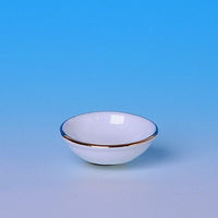 Reutters Porcelæn bowle med guldkant