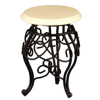 Bord metal + marmor