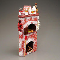 Pizzaovn, keramik m/ deco