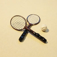 Tennis sæt 2 ketchere + 1 bold ( metal )