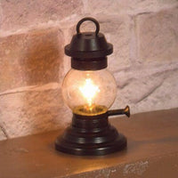Tilley lampe, sort metal